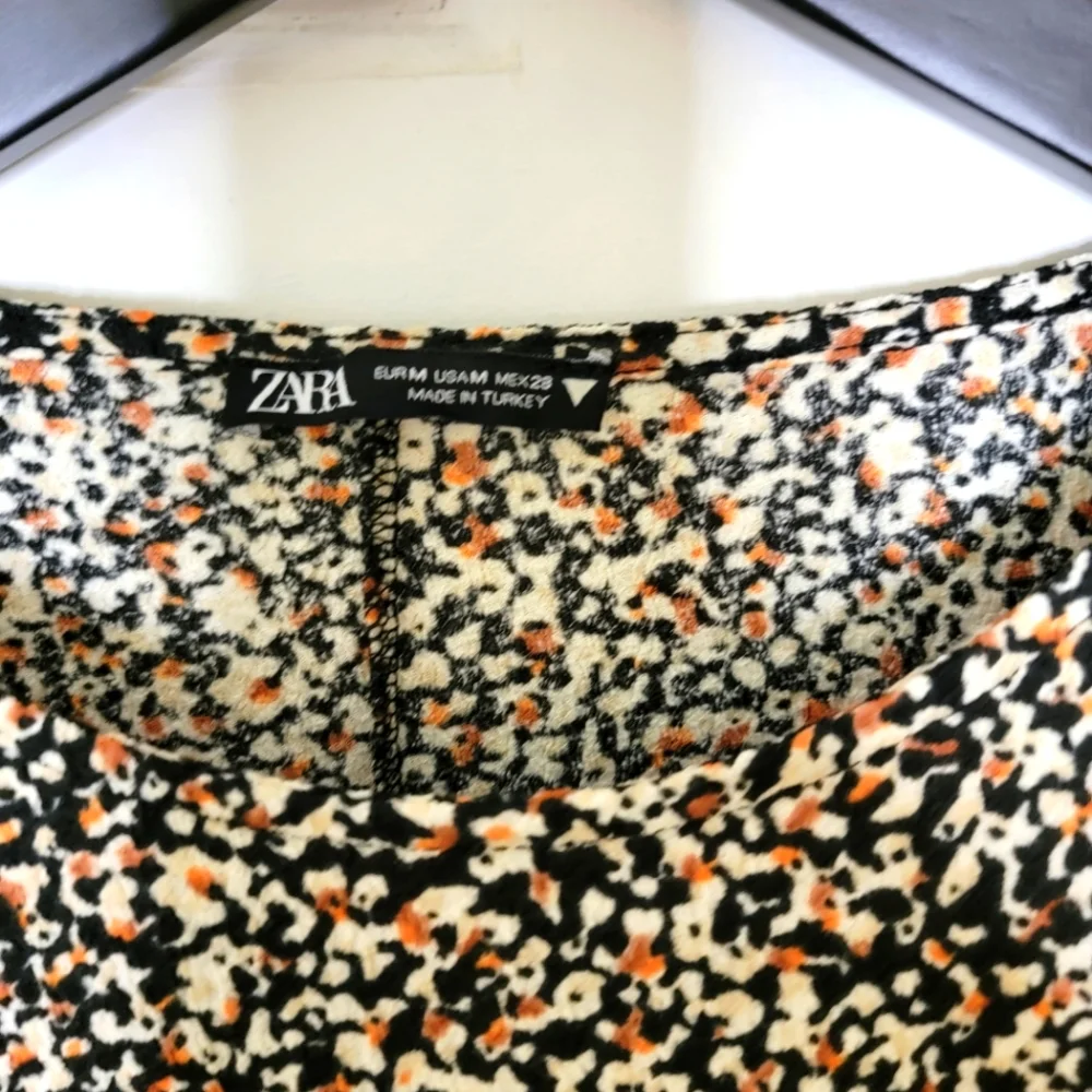 Zara Textured Dress With Ruffles TRF. M. - Picture 6 of 8